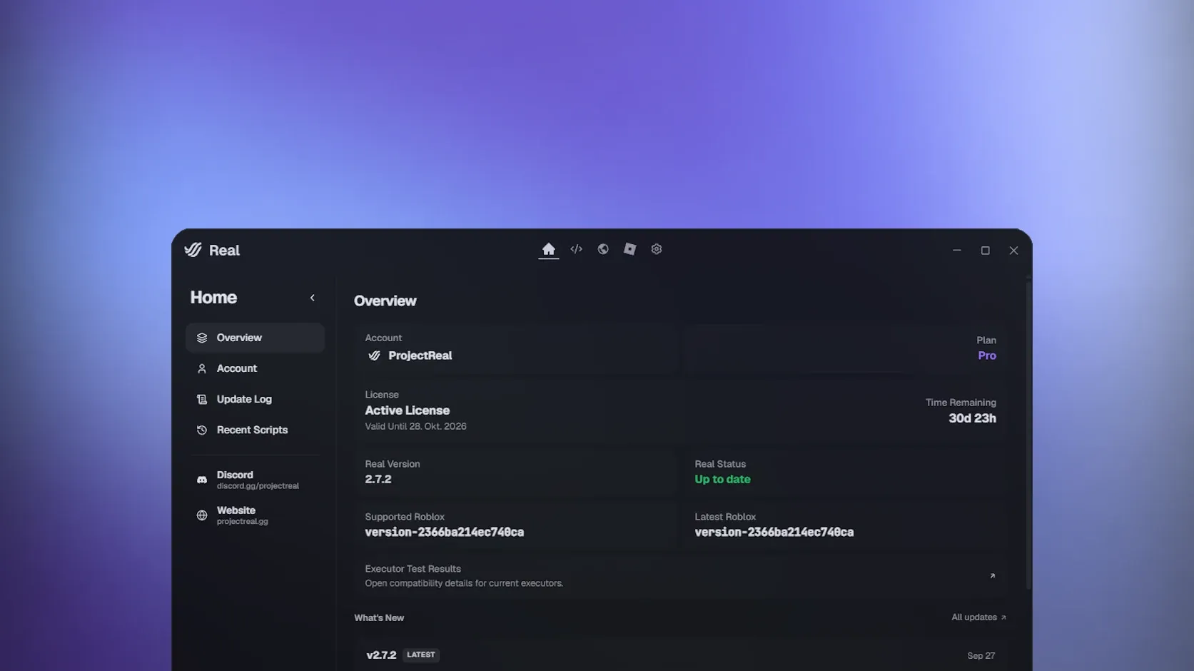Interface editor aplikasi Real