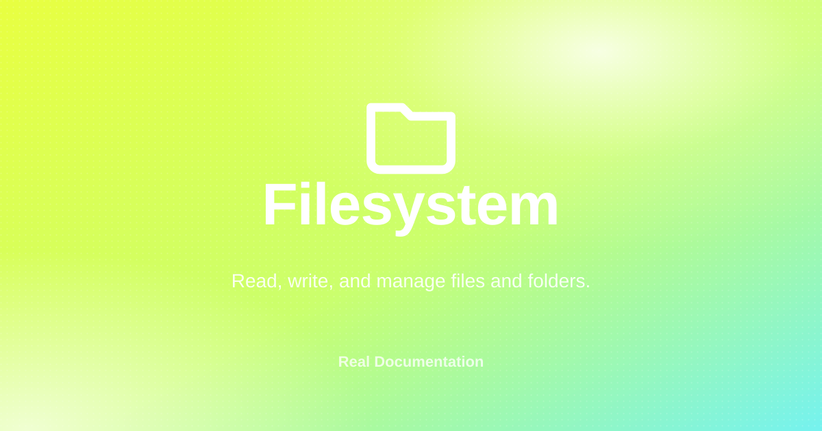 Filesystem - Dokumentasi Real